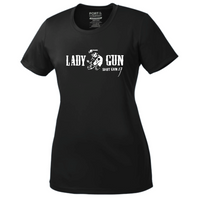 ShotGunLawEnforcementMC - Port & Company Ladies Essential Performance Tee V2 "Lady Gun"