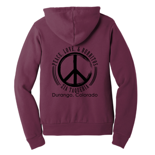 ZiaTaqueria - Unisex Poly/Cotton Hooded Pullover Sweatshirt