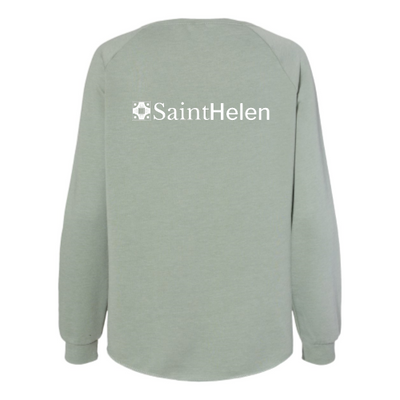 Saint Helen - Independent Trading Women's California Wave Wash Crewneck Sweatshirt