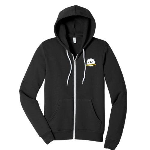 ETC.Staffing - Unisex Sponge Fleece Full-Zip Hooded Sweatshirt