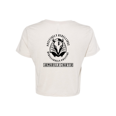 ArmadilloCharter - Ladies Flowy Cropped T-Shirt