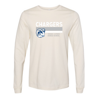 GreenAcresMiddleSchool - Bella Canvas 3501 - Chargers Banded GW