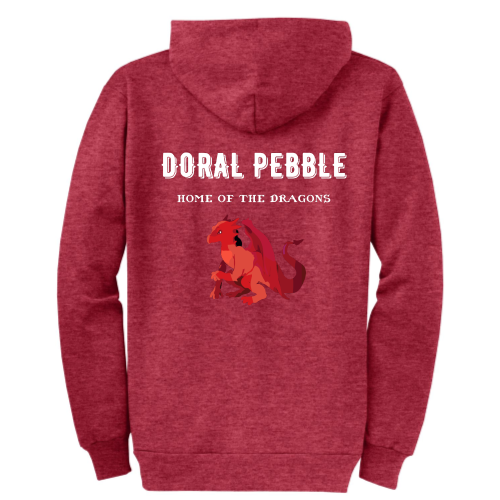 DoralPebble - Port & Company Classic Full-Zip Hooded Sweatshirt