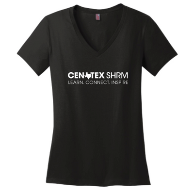 CentexSHRM - District Made Ladies Perfect Weight V-Neck Tee v1