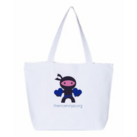NiceNinjasMerch - 24.5L Canvas Zippered Tote