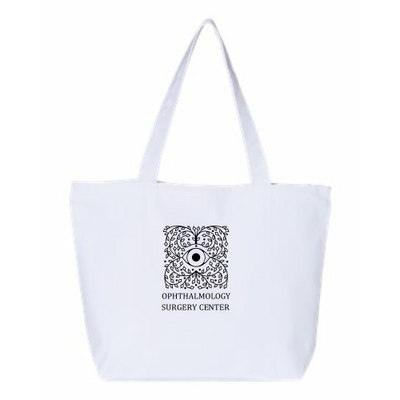 PremierEyeCareGroup - 24.5L Canvas Zippered Tote v2