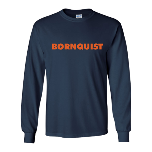 Bornquist - Unisex Cotton Long Sleeve : Gildan - Written Logo