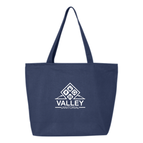 ValleyJanitorial - 24.5L Canvas Zippered Tote v1