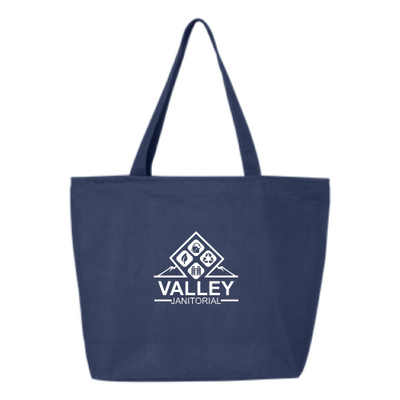 ValleyJanitorial - 24.5L Canvas Zippered Tote v1