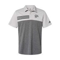 Nebraska State Fair - Adidas Men's Heathered 3-Stripes ColorBlocked Polo