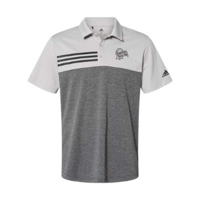 Nebraska State Fair - Adidas Men's Heathered 3-Stripes ColorBlocked Polo