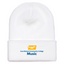 LinnBentonCCM - Cuffed Knit Beanie - White / Yellow