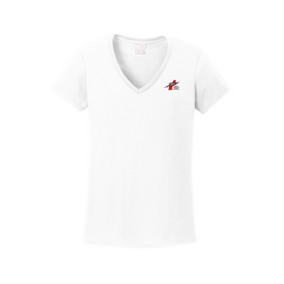 GCC - Gildan Ladies Heavy Cotton 100% Cotton V-Neck T-Shirt