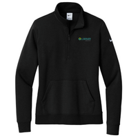 LuminaryBrands  - Nike Ladies Club Fleece Sleeve Swoosh 1/2-Zip