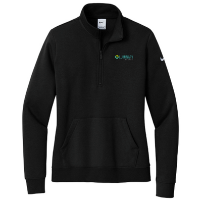 LuminaryBrands  - Nike Ladies Club Fleece Sleeve Swoosh 1/2-Zip