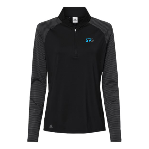 SharedPractices - Women's Stripe Block Quarter-Zip Pullover