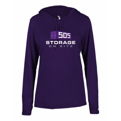 SOS - B-Core L/S Women's Hood Tee