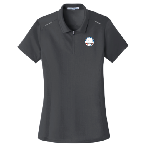 GVCBMWCCA - Port Authority Women's Pinpoint Mesh Zip Polo v2