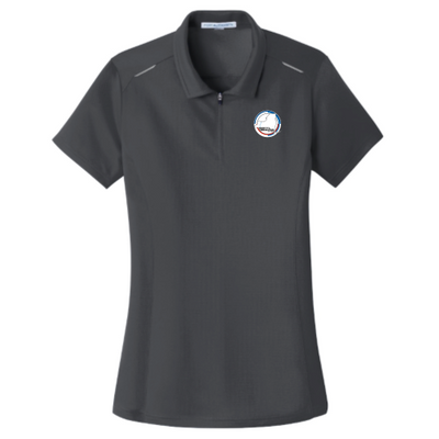 GVCBMWCCA - Port Authority Women's Pinpoint Mesh Zip Polo v2