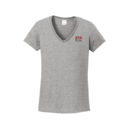 ZFA - Gildan Ladies Heavy Cotton 100% Cotton V-Neck T-Shirt