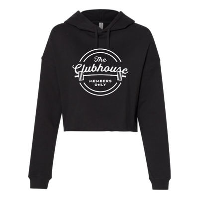 TheClubhouse Independent Trading - Crop Hoodie Black