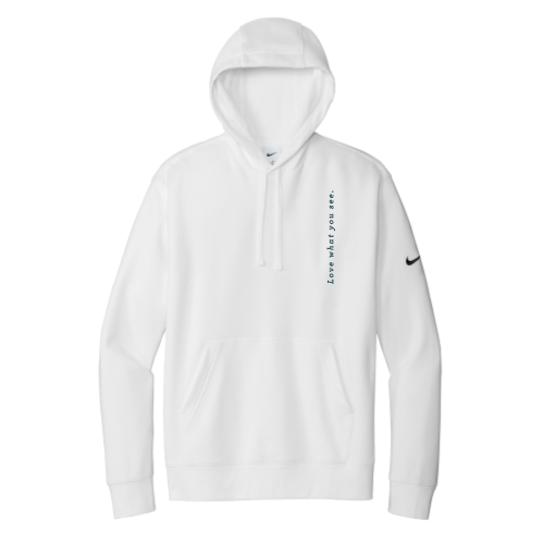 SDVisions - Nike Club Fleece Sleeve Swoosh Pullover Hoodie "Love What You See" "Therapy"