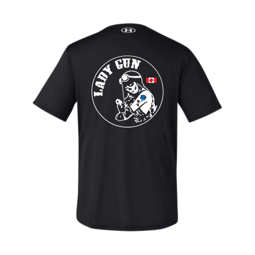 ShotGunLawEnforcementMC - Under Armor Men's Team Tech T-Shirt v11 "Lady Gun"