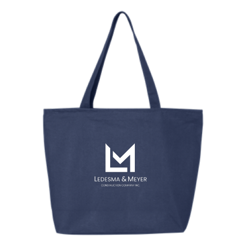LedesmaMeyerConstruction - 24.5L Canvas Zippered Tote