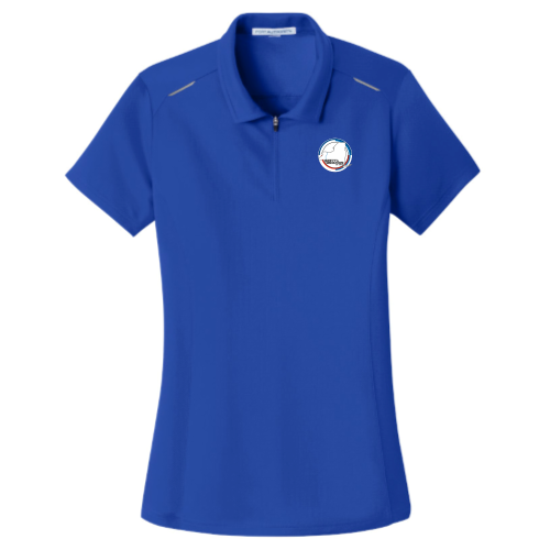 GVCBMWCCA - Port Authority Women's Pinpoint Mesh Zip Polo v2