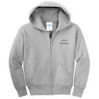NiceNinjas - Port & Company Youth Full-Zip Hooded Sweatshirt