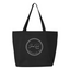 JamesStreetMedSpa - 24.5L Canvas Zippered Tote - Black