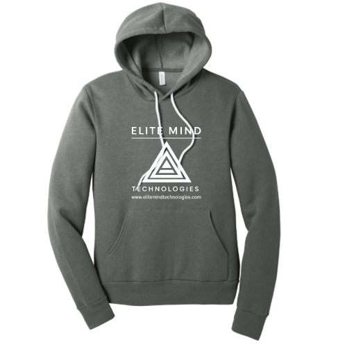 Elite Mind Technologies - Unisex Poly/Cotton Hooded Pullover Sweatshirt