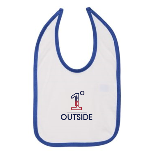 1DegreeOutside - Rabbit Skins Infant Contrast Trim Premium Jersey Bib