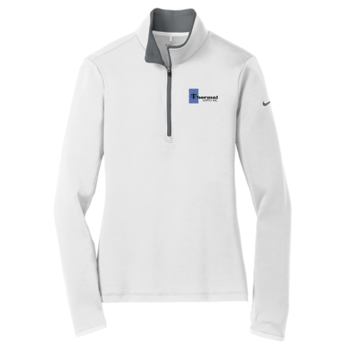 ThermalSupply - Nike Golf Ladies Dri-FIT Stretch 1/2-Zip Cover-Up - White