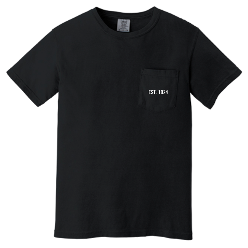 FerrisCoffee - Comfort Colors - Est. 1924 Pocket Tee