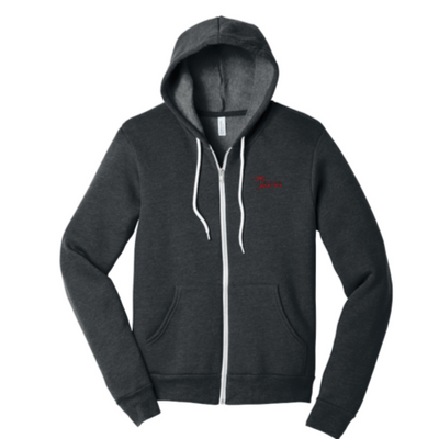 Panhandle Palm & Rock - Unisex Sponge Fleece Full-Zip Hooded Sweatshirt