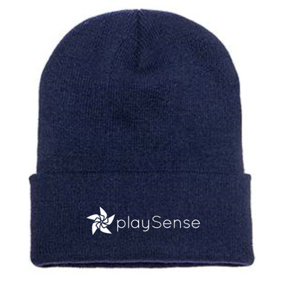 playSense - Adult Cuffed Knit Beanie Navy