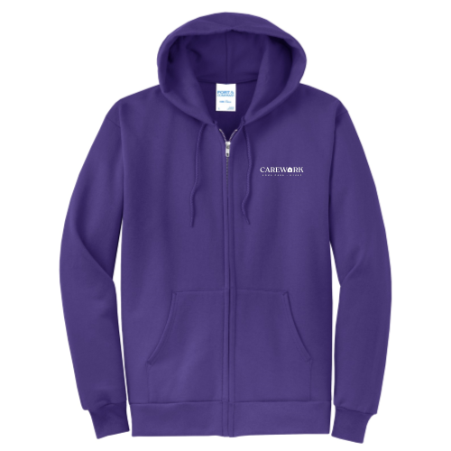 Careworkus - Port & Company Classic Full-Zip Hooded Sweatshirt