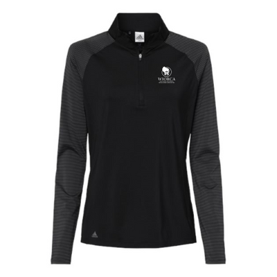 WIORCA - Women's Stripe Block Quarter-Zip Pullover v1