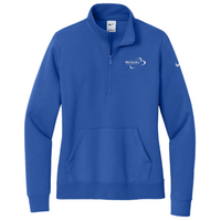 HCTechGuys - Nike Ladies Club Fleece Sleeve Swoosh 1/2-Zip