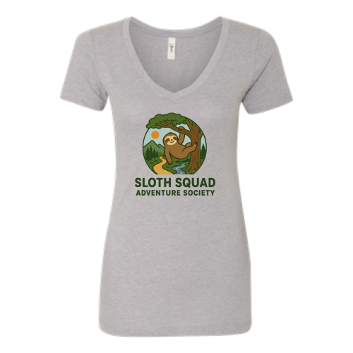 Sloth Squad - Next Level Women's V-Neck Shirt