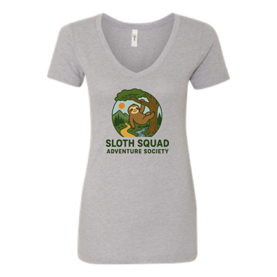 Sloth Squad - Next Level Women's V-Neck Shirt