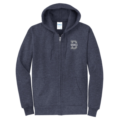 DoralSaddle - Port & Company Classic Full-Zip Hooded Sweatshirt