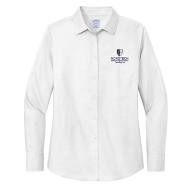 NORDTECH - Brooks Brothers Women's Wrinkle-Free Stretch Nailhead Shirt White