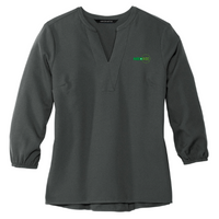 NeoRide - Mercer+Mettle Women's Stretch Crepe 3/4-Sleeve Blouse v1