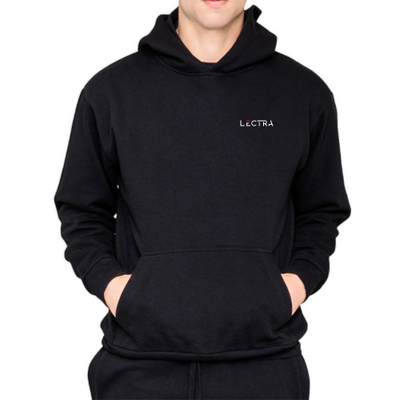 Lectra - Embroidery Urban Pullover Hoodie - Black