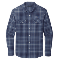 Port Authority Long Sleeve Ombre Plaid Shirt