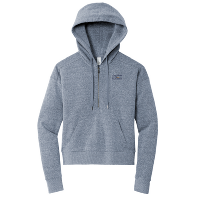 LivingForward - District Women's Perfect Tri Fleece 1/2-Zip Pullover