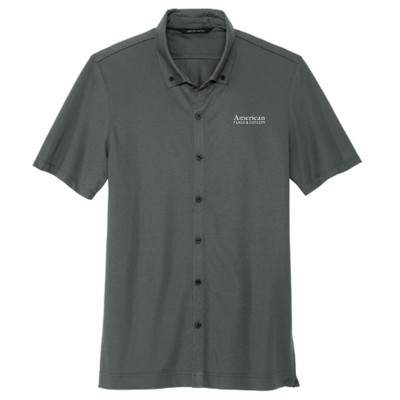 American Flags and Cutlery - Mercer+Mettle Men's Full-Button Polo