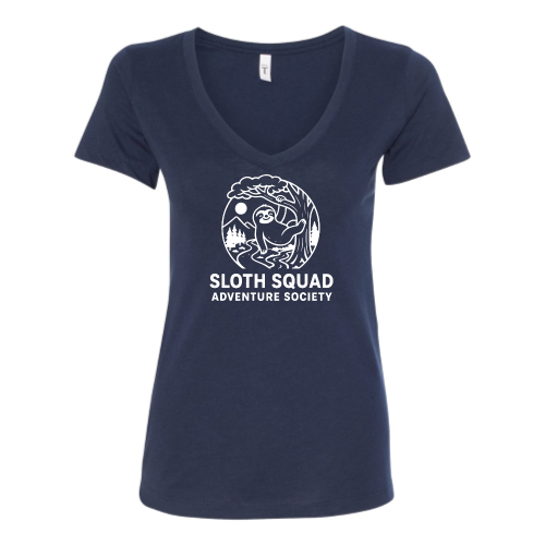 Sloth Squad - Next Level Women's V-Neck Shirt